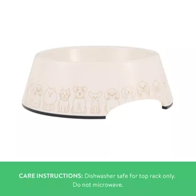 Top Paw® Tan Dog Melamine Dog Bowl, Multiple Sizes 12 OZ, 27 OZ - Image 3
