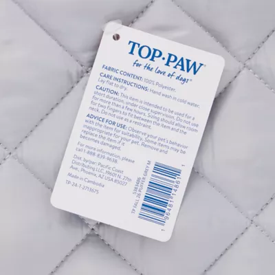 Top Paw® Dog Puffer Coat, Multiple Colors & Sizes, Pink/Grey/Green/Brown, XXS-XL - Image 5