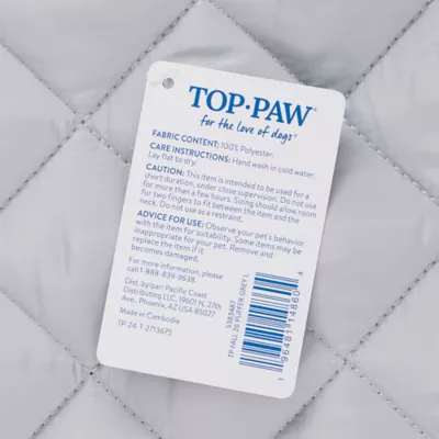 Top Paw® Dog Puffer Coat, Multiple Colors & Sizes, Pink/Grey/Green/Brown, XXS-XL - Image 5