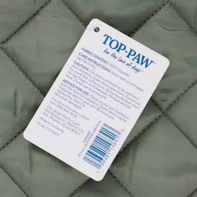 Top Paw® Dog Puffer Coat, Multiple Colors & Sizes, Pink/Grey/Green/Brown, XXS-XL - Image 5