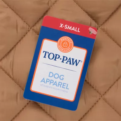 Top Paw® Dog Puffer Coat, Multiple Colors & Sizes, Pink/Grey/Green/Brown, XXS-XL - Image 4