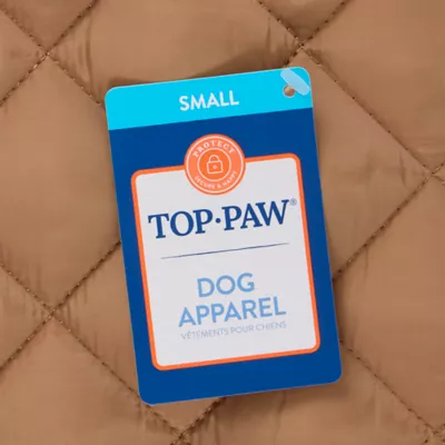 Top Paw® Dog Puffer Coat, Multiple Colors & Sizes, Pink/Grey/Green/Brown, XXS-XL - Image 4
