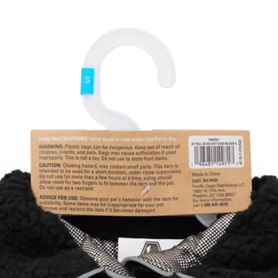 Arcadia Trail® Black Adjustable Dog Coat, Multiple Sizes, XS-XXL - Image 8