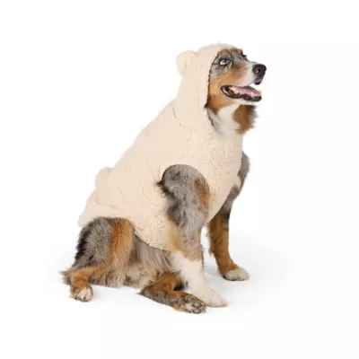 Top Paw® Dog Bear Hoodie, Multiple Colors & Sizes, Cream/Pink/Grey/Brown, XS-XL - Image 1