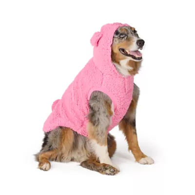 Top Paw® Dog Bear Hoodie, Multiple Colors & Sizes, Cream/Pink/Grey/Brown, XS-XL - Image 1