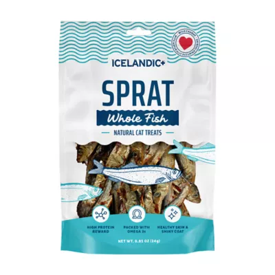 Icelandic+ Whole Fish Natural Cat Treats - Sprat, 0.8 oz - Image 1