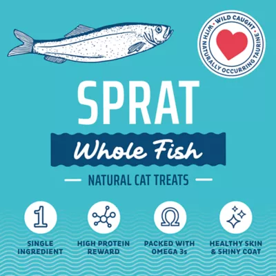 Icelandic+ Whole Fish Natural Cat Treats - Sprat, 0.8 oz - Image 5
