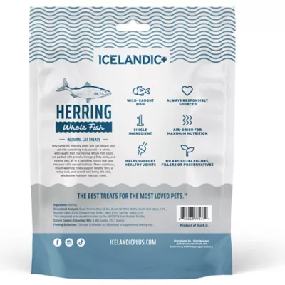 Icelandic+ Whole Fish Natural Cat Treats - Herring, 0.8 oz - Image 3