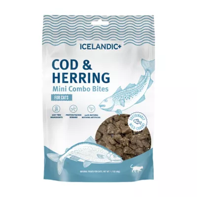 Icelandic+ Mini Combo Bites Natural Cat Treat - Cod & Herring, 1.7 oz - Image 1