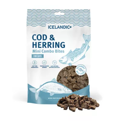 Icelandic+ Mini Combo Bites Natural Cat Treat - Cod & Herring, 1.7 oz - Image 2