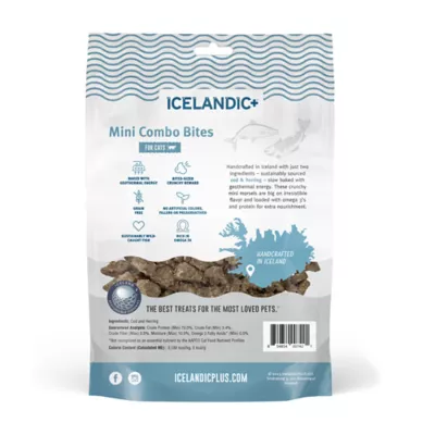 Icelandic+ Mini Combo Bites Natural Cat Treat - Cod & Herring, 1.7 oz - Image 3