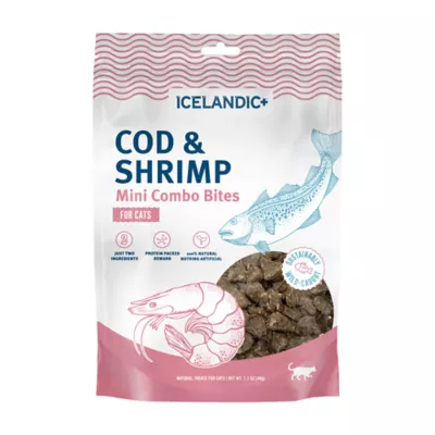 Icelandic+ Mini Combo Bites Sustainably Wild-Caught Cat Treats - Cod & Shrimp, 1.7 oz - Image 1