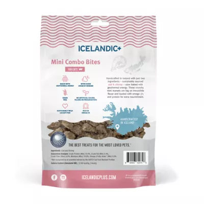 Icelandic+ Mini Combo Bites Sustainably Wild-Caught Cat Treats - Cod & Shrimp, 1.7 oz - Image 2