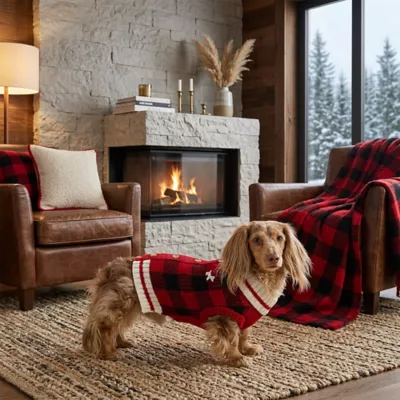 HOTEL DOGGY® Dog Plaid Sweater Cardigan - Image 7