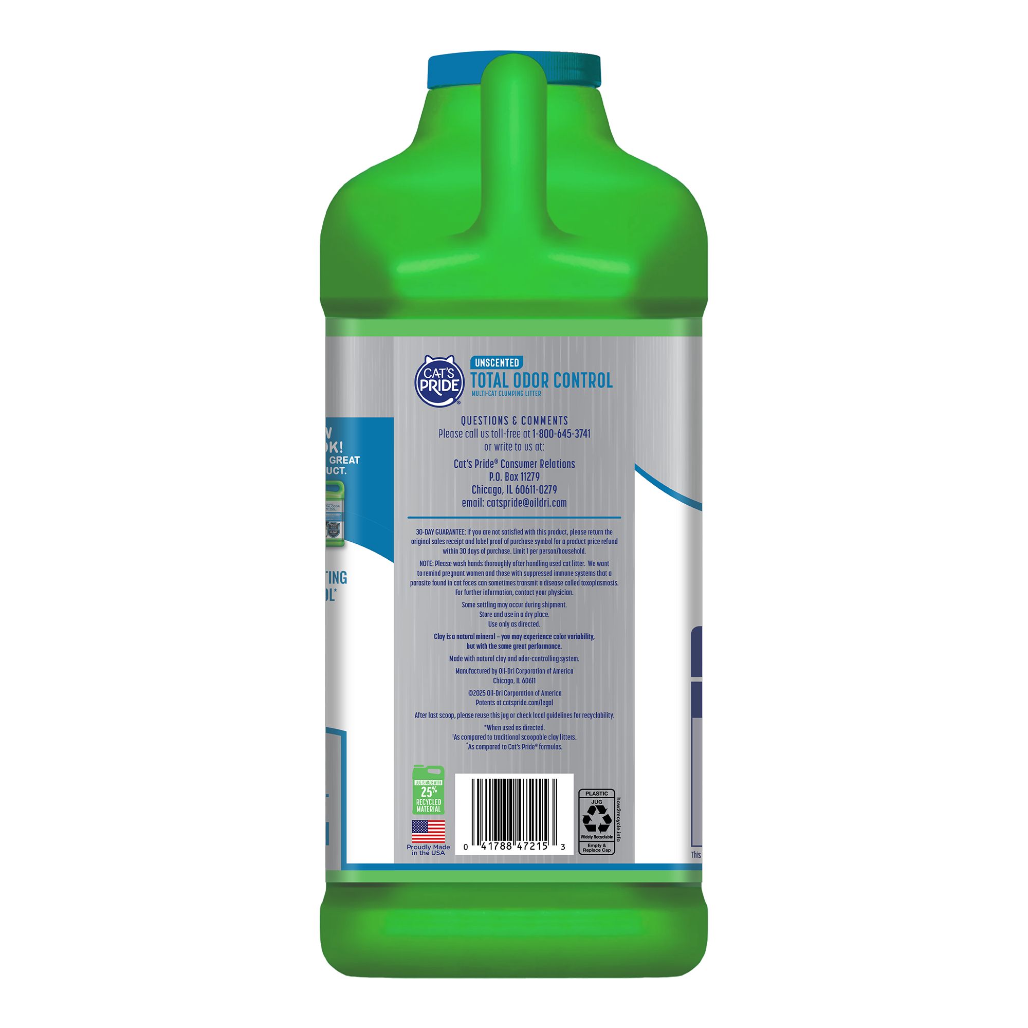 Cat's Pride Total Odor Control Multi-Cat Clay Cat Litter - Unscented, Lightweight, Clumping - thumbnail 3