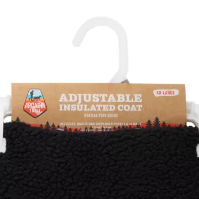 Arcadia Trail® Black Adjustable Dog Coat, Multiple Sizes, XS-XXL - Image 7