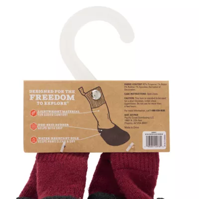 Arcadia Trail® Coated Dog Socks, Multiple Colors & Sizes, Black/Burgundy, XS-XXL - Image 8