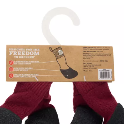 Arcadia Trail® Coated Dog Socks, Multiple Colors & Sizes, Black/Burgundy, XS-XXL - Image 8