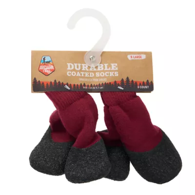 Arcadia Trail® Coated Dog Socks, Multiple Colors & Sizes, Black/Burgundy, XS-XXL - Image 7