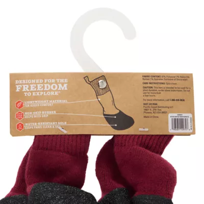 Arcadia Trail® Coated Dog Socks, Multiple Colors & Sizes, Black/Burgundy, XS-XXL - Image 8