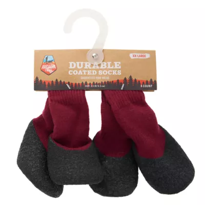 Arcadia Trail® Coated Dog Socks, Multiple Colors & Sizes, Black/Burgundy, XS-XXL - Image 7