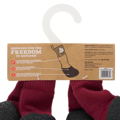 Arcadia Trail® Coated Dog Socks, Multiple Colors & Sizes, Black/Burgundy, XS-XXL - Image 8