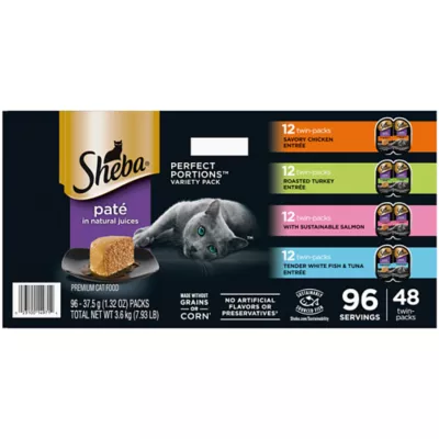 Sheba® Perfect Portions™ Pate in Natural Juices Adult Wet Cat Food - VP, 48 Count, 7.93lbs - Image 7