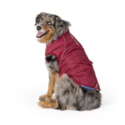 Arcadia Trail® Reversible Dog Puffer Coat, Multiple Colors & Sizes, Black/Burgundy, XS-XXL - Image 2