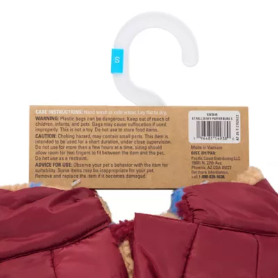 Arcadia Trail® Reversible Dog Puffer Coat, Multiple Colors & Sizes, Black/Burgundy, XS-XXL - Image 8