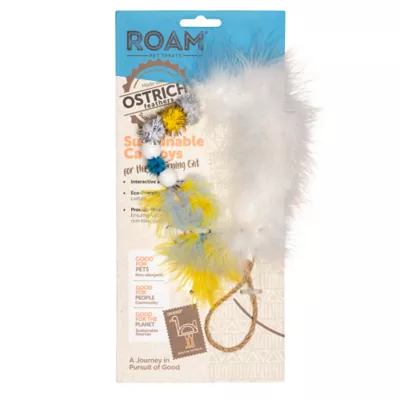 ROAM Pom Ostrich Feather Cat Toy - Image 1