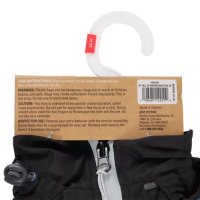 Arcadia Trail® Black Waterproof Dog Windbreaker, Multiple Sizes XS-XXL - Image 8
