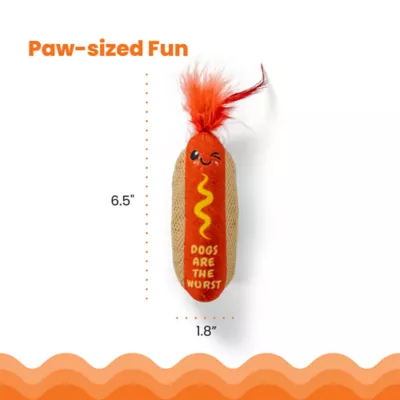 Catstages Hot Dog Catnip Dental Kicker Cat Toys - Image 5