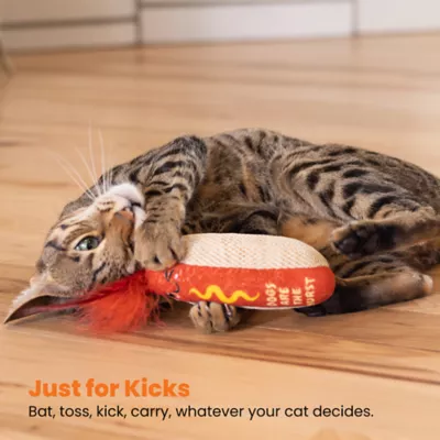 Catstages Hot Dog Catnip Dental Kicker Cat Toys - Image 6