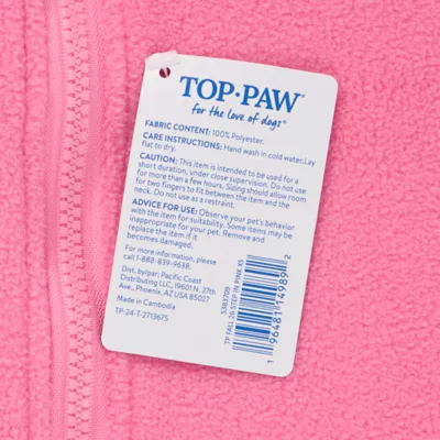 Top Paw® Step In Dog Jacket, Multiple Colors & Sizes, Teal/Pink/Grey/Brown/Blue, XS-XL - Image 5