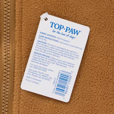 Top Paw® Step In Dog Jacket, Multiple Colors & Sizes, Teal/Pink/Grey/Brown/Blue, XS-XL - Image 5