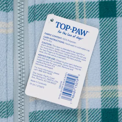 Top Paw® Step In Dog Jacket, Multiple Colors & Sizes, Teal/Pink/Grey/Brown/Blue, XS-XL - Image 5