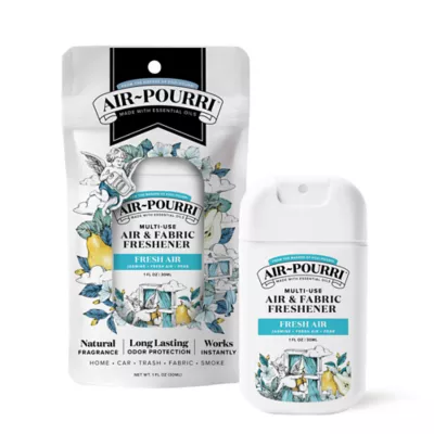 Air-Pourri Multi-Use Air & Fabric Freshner, Long Lasting Odor Protection, Jasmine & Pear Scent- 1 Oz - Image 1