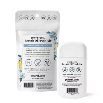 Air-Pourri Multi-Use Air & Fabric Freshner, Long Lasting Odor Protection, Jasmine & Pear Scent- 1 Oz - Image 2