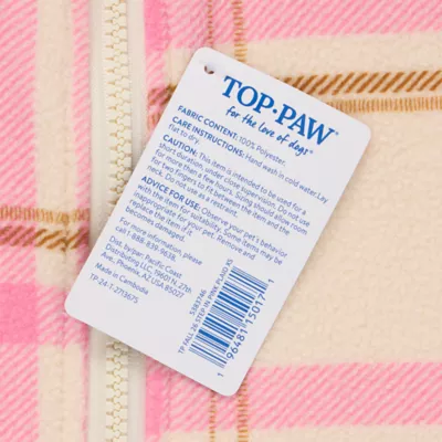 Top Paw® Step In Dog Jacket, Multiple Colors & Sizes, Teal/Pink/Grey/Brown/Blue, XS-XL - Image 5