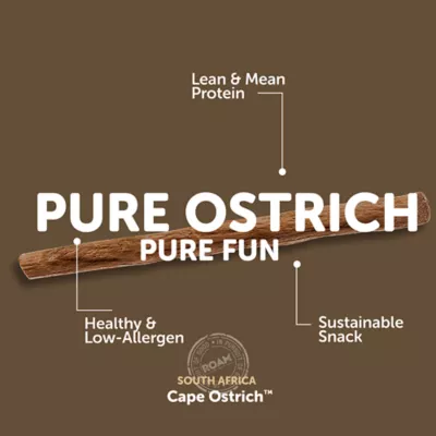 ROAM Ossy Stix Sustainable Protein Premium Cat Treats - Cape Ostrich, 5 ct, 0.7 oz - Image 4