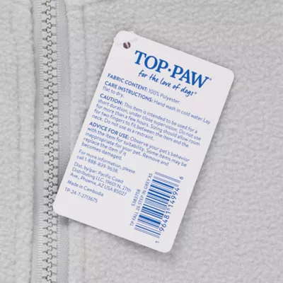 Top Paw® Step In Dog Jacket, Multiple Colors & Sizes, Teal/Pink/Grey/Brown/Blue, XS-XL - Image 5