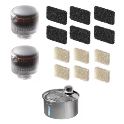 PawsPik Cat PureFlow Max Stainless Steel Water Fountain Replacement Filters - Image 1