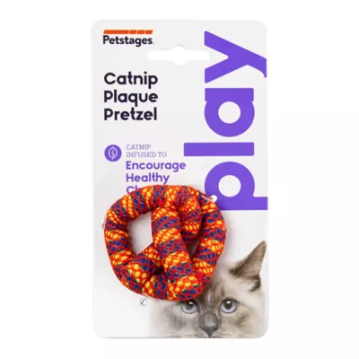 Catstages Catnip Plaque Away Pretzel Cat Chew Toy - Image 10