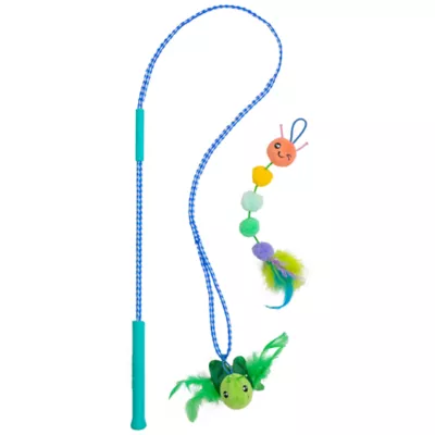 Catstages Tail Teaser Ground Prey Play Wand Cat Toys 2-Pack - Image 1