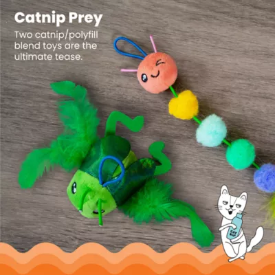 Catstages Tail Teaser Ground Prey Play Wand Cat Toys 2-Pack - Image 3