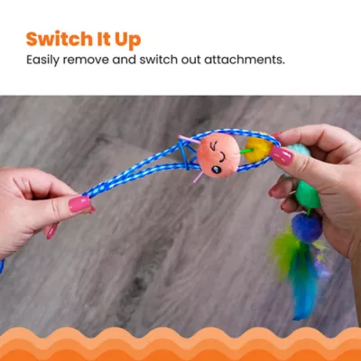 Catstages Tail Teaser Ground Prey Play Wand Cat Toys 2-Pack - Image 7