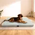 Serta Rectagular Memory Foam Crate Mat For Dogs, Relieves Joint Pain & Pressure, Washable, Grey image thumbnail 4