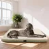 Serta Rectagular Memory Foam Crate Mat For Dogs, Relieves Joint Pain & Pressure, Washable, Tan image thumbnail 4