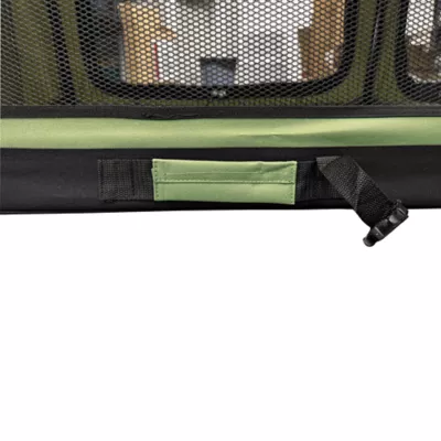 Jeep Collapsible Travel Pet Kennel W/ Carrying Handle, Multi-Pockets, Multi-Door & Anti-Slip Straps - Image 5