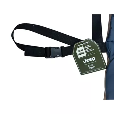 Jeep Portable Dog Travel Mat W/ Vintage Jeep Logo & Buckles, Machine Washable & Durable Fabric - Image 7